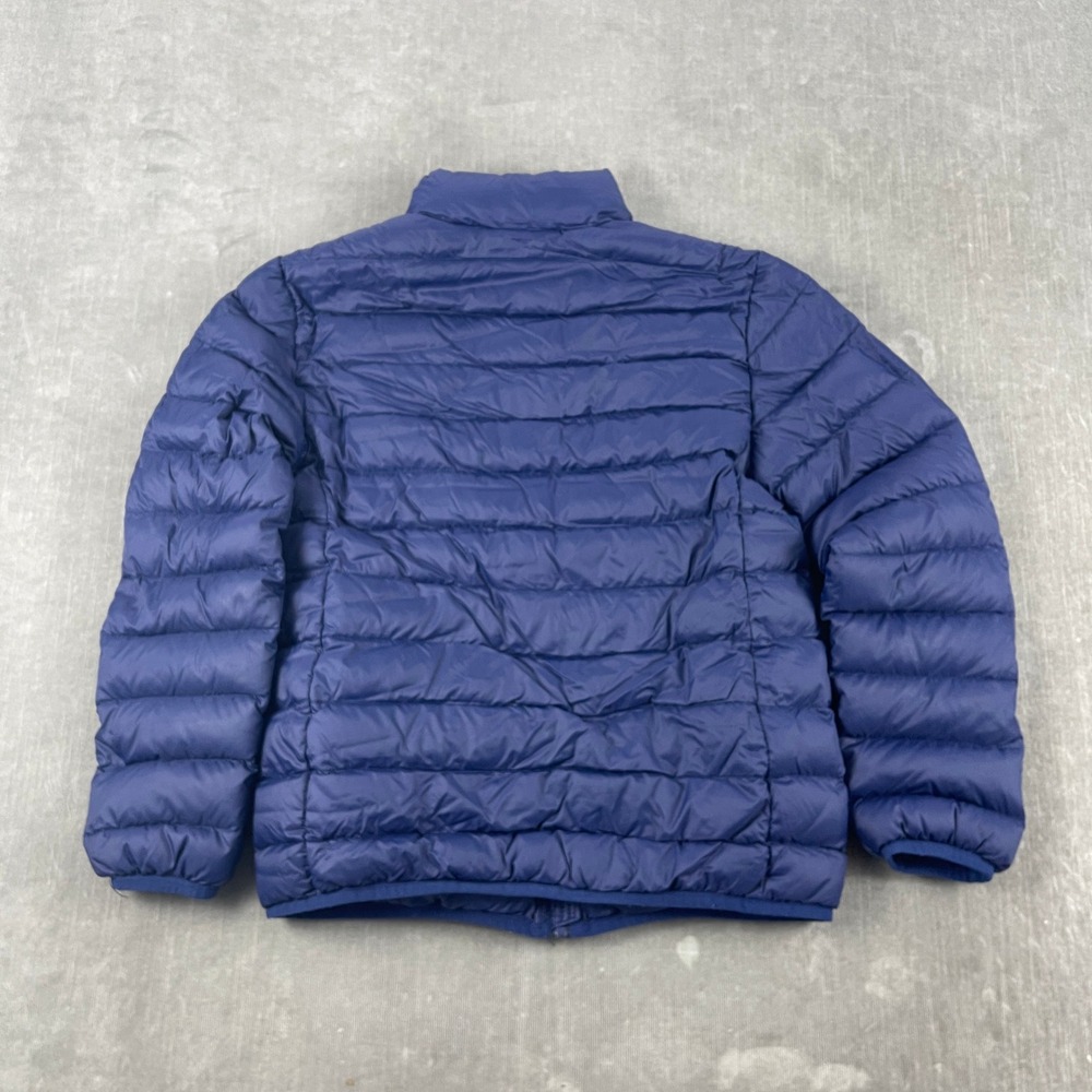 Eddie Bauer Kids L (10/12) Blue Puffer Jacket Full Zip Down Insulated Coat